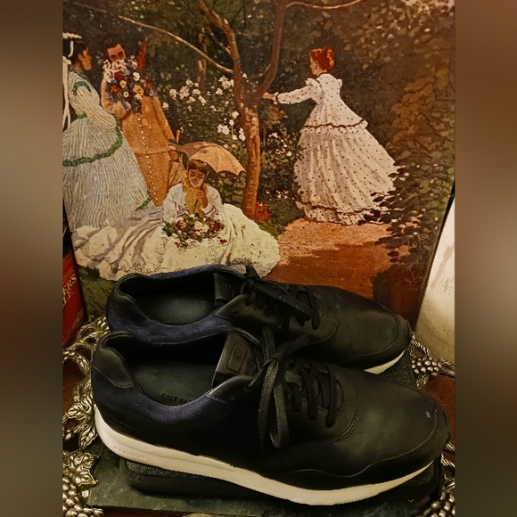 👞👞Cole Haan C263383 Mens Grand Pro Tennis Sneaker Shoes Black Leather,10.5M - Picture 3 of 9